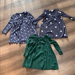Bundle of 3 dresses size 3T from Gap/old navy.